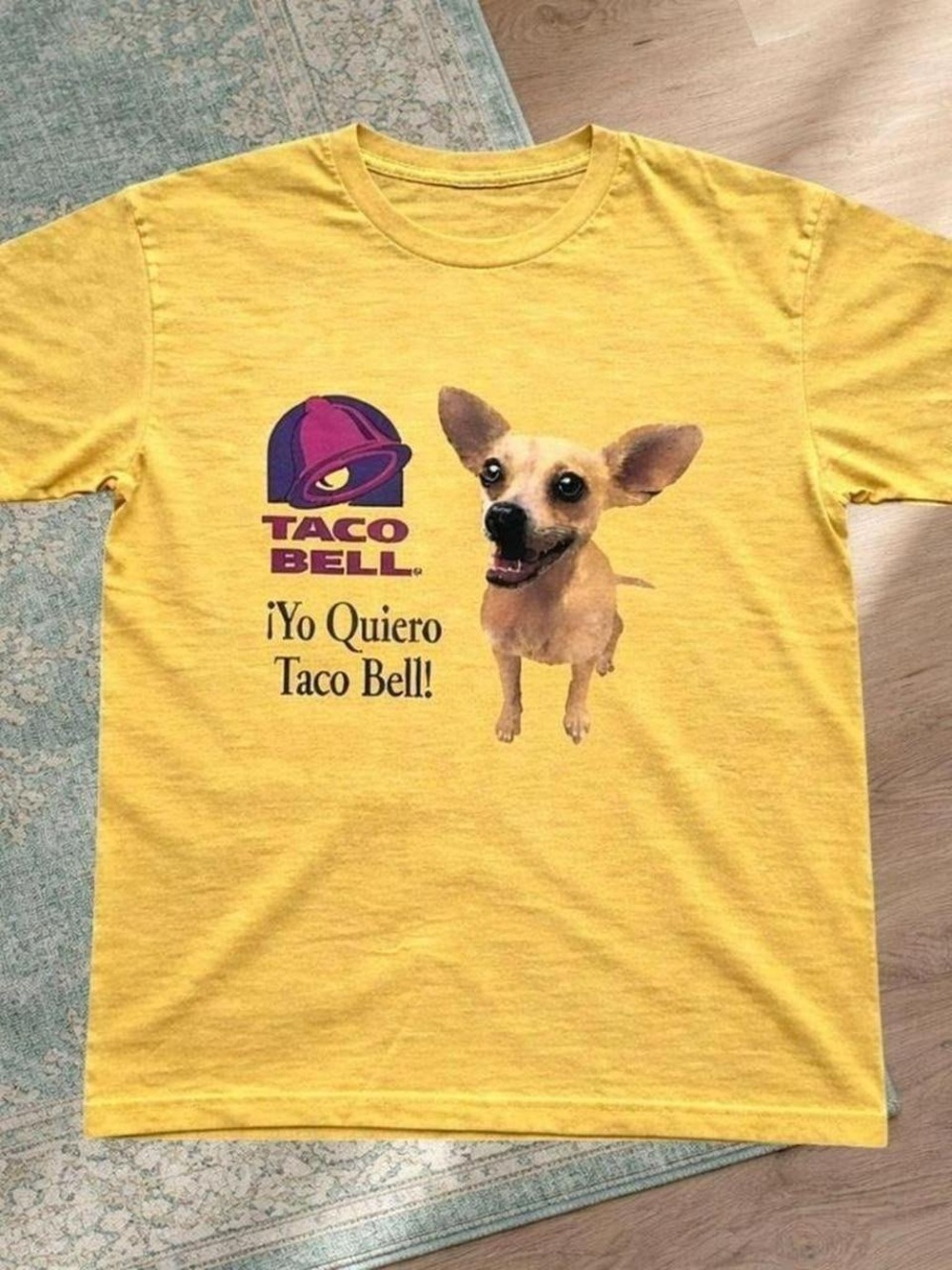 Taco Bell Chihuahua Graphic Tee, funny dog shirt
